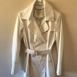 White Trench Coat White House Black Market